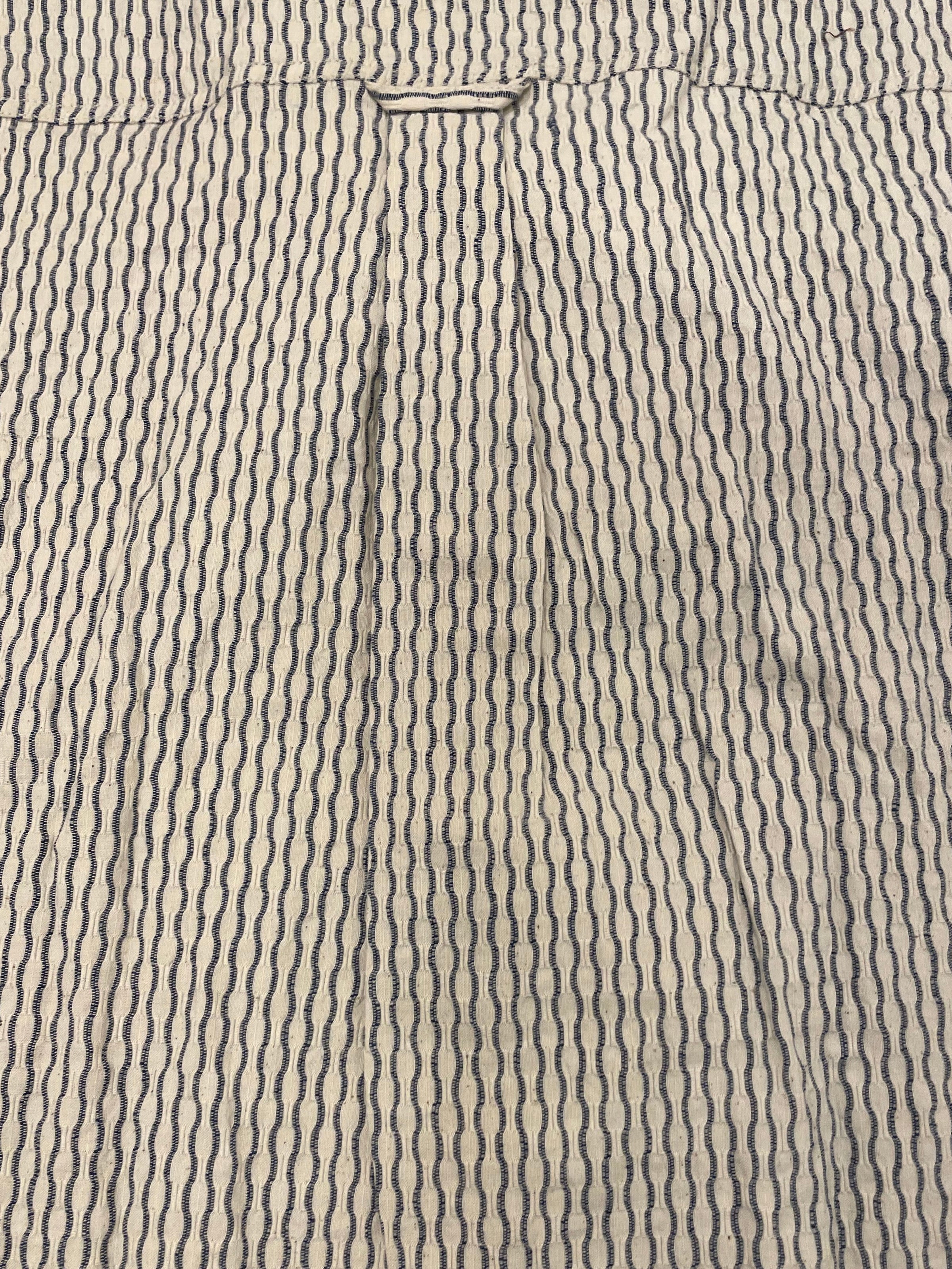 Vivek Shirt - Distortion Weave - Natural/Indigo