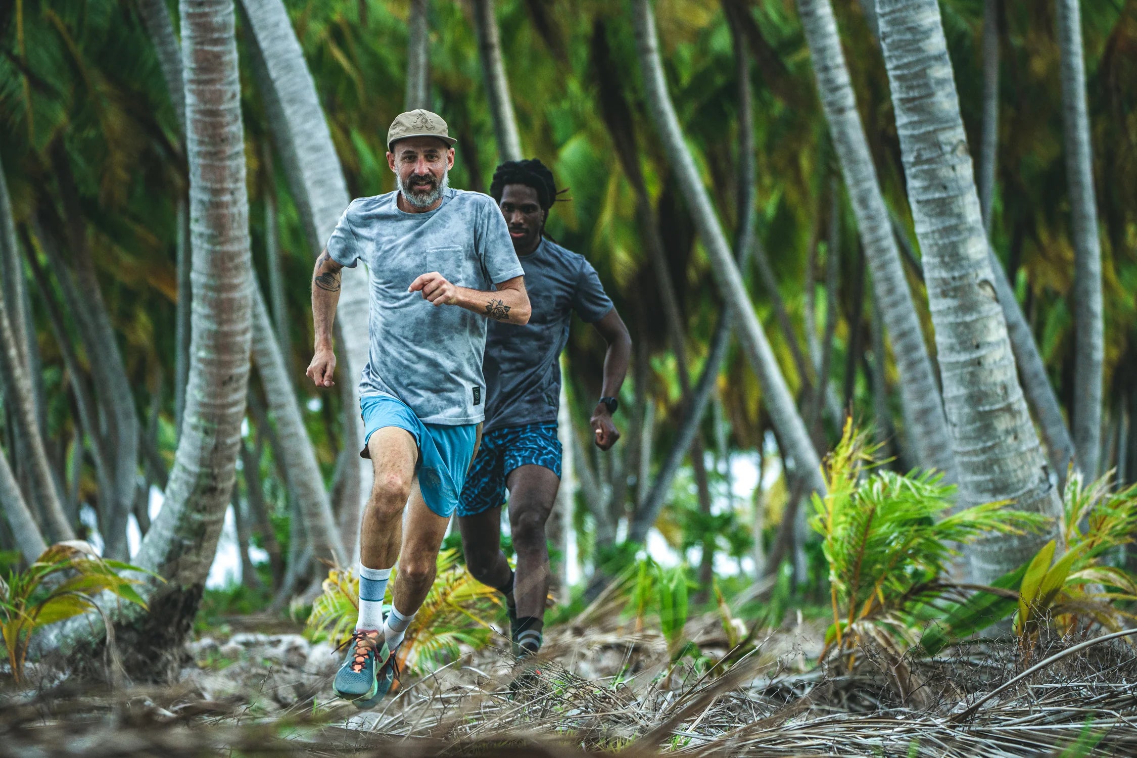 Mathis Core Pocket SS Active Tee - Ghost Grey