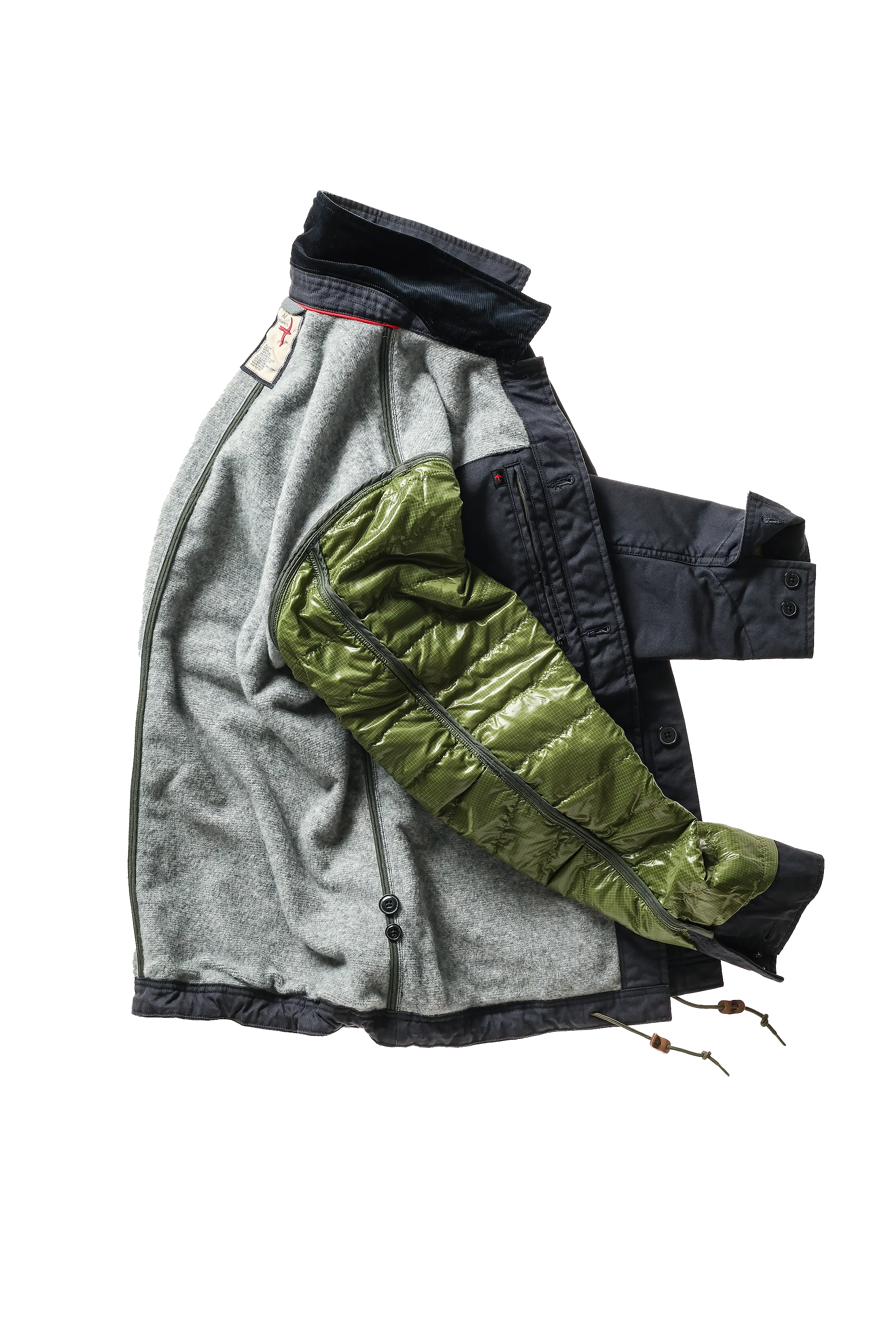 Pile-Lined Chore Coat - Dark Navy Canvas