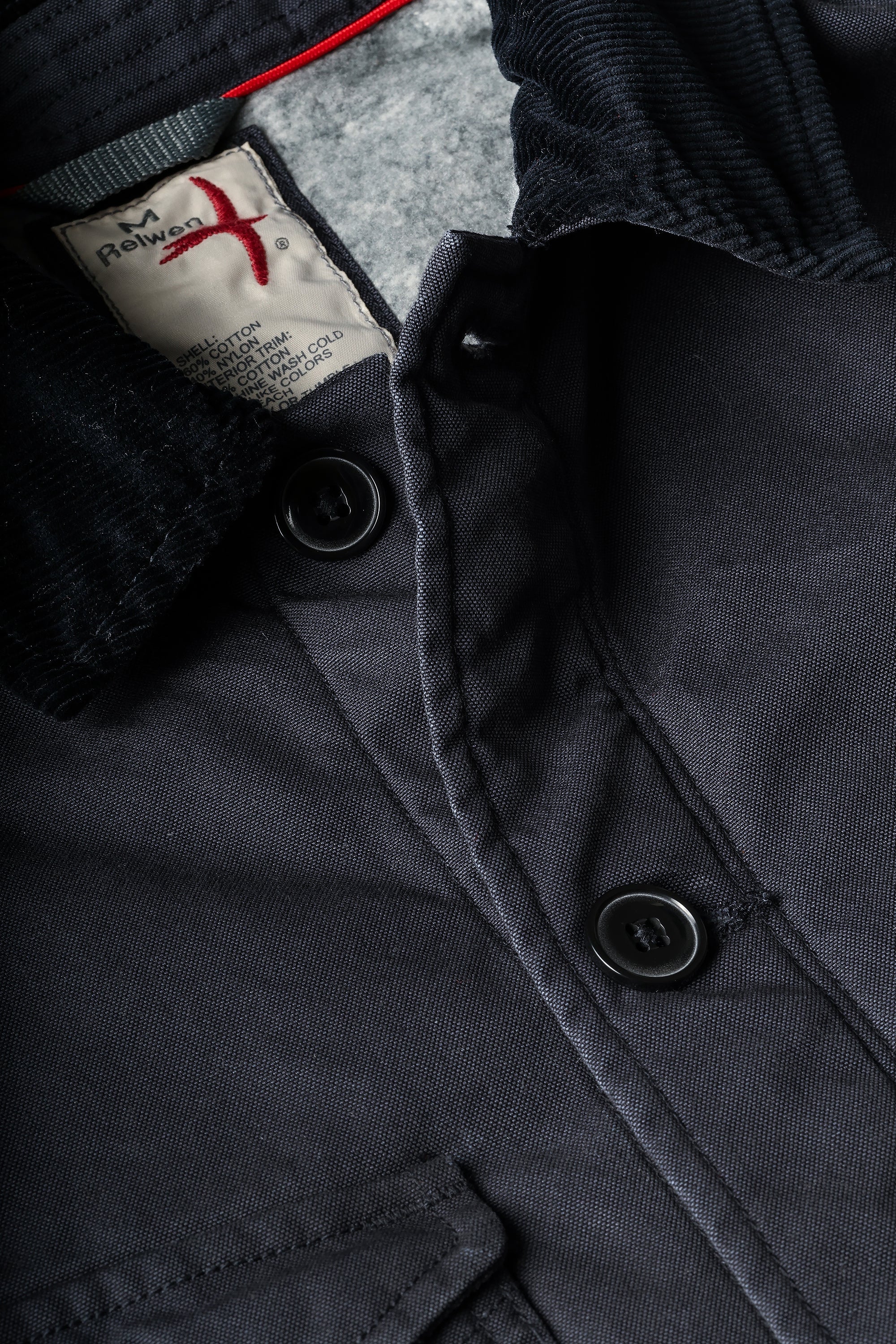 Pile-Lined Chore Coat - Dark Navy Canvas