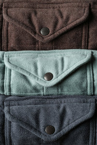 Moleskin Snap CPO - Dark Brown