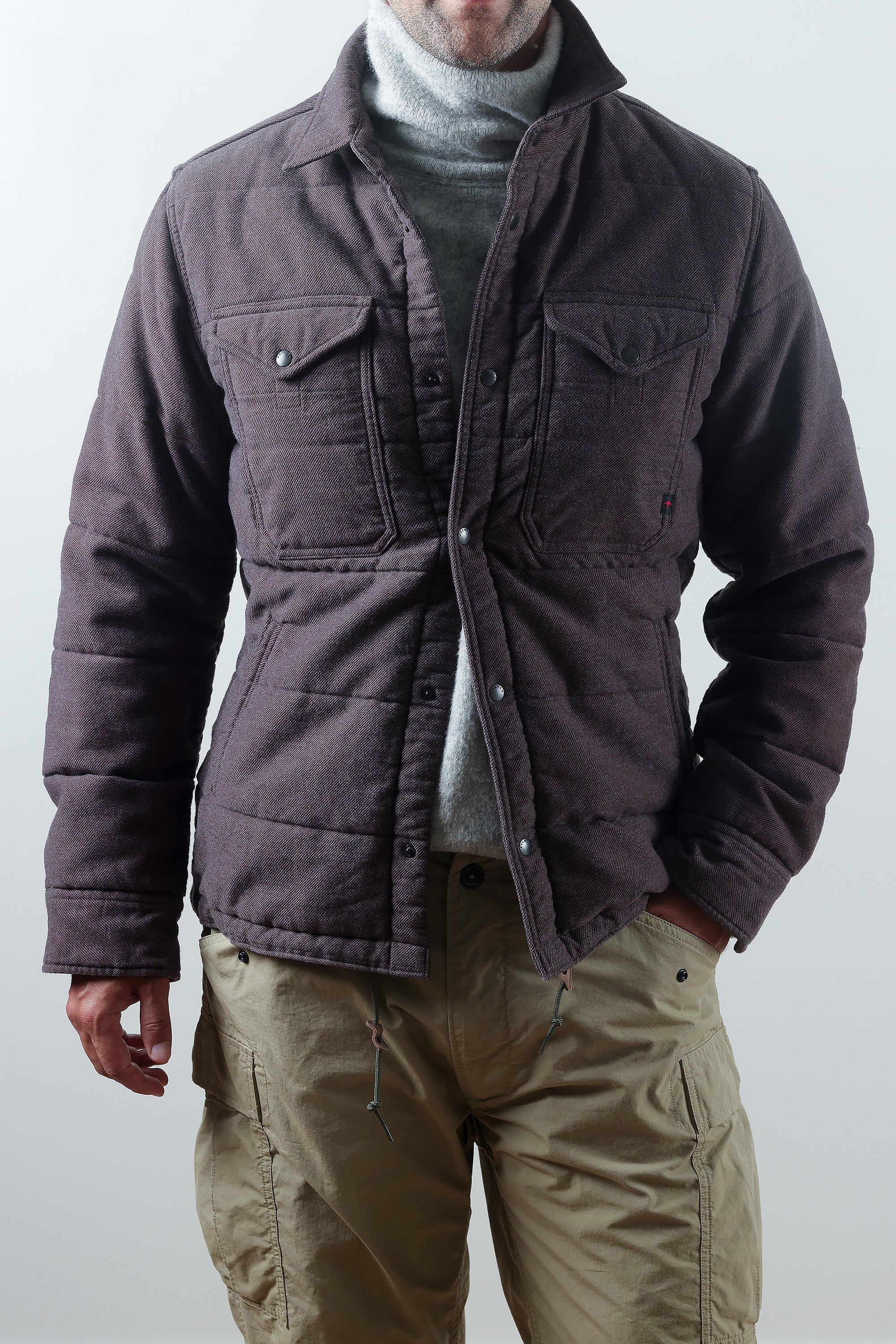 Moleskin Snap CPO - Dark Brown