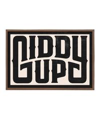 Giddy Up - Framed Print 40"x60" - Matte Black Metal Frame