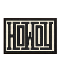 Howdy - Framed Print 40"x60" - Matte Black Metal Frame