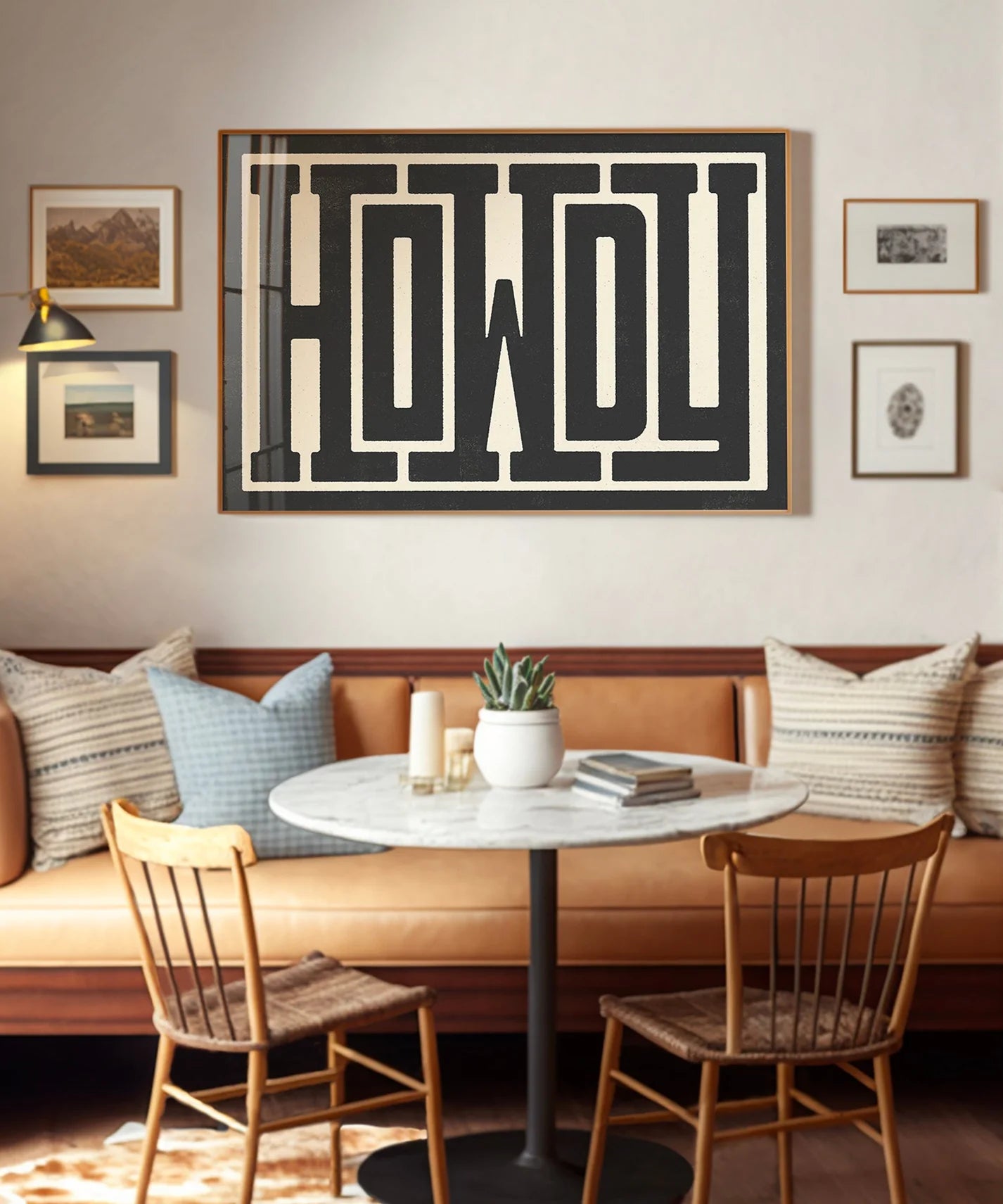 Howdy - Framed Print 40"x60" - Matte Black Metal Frame