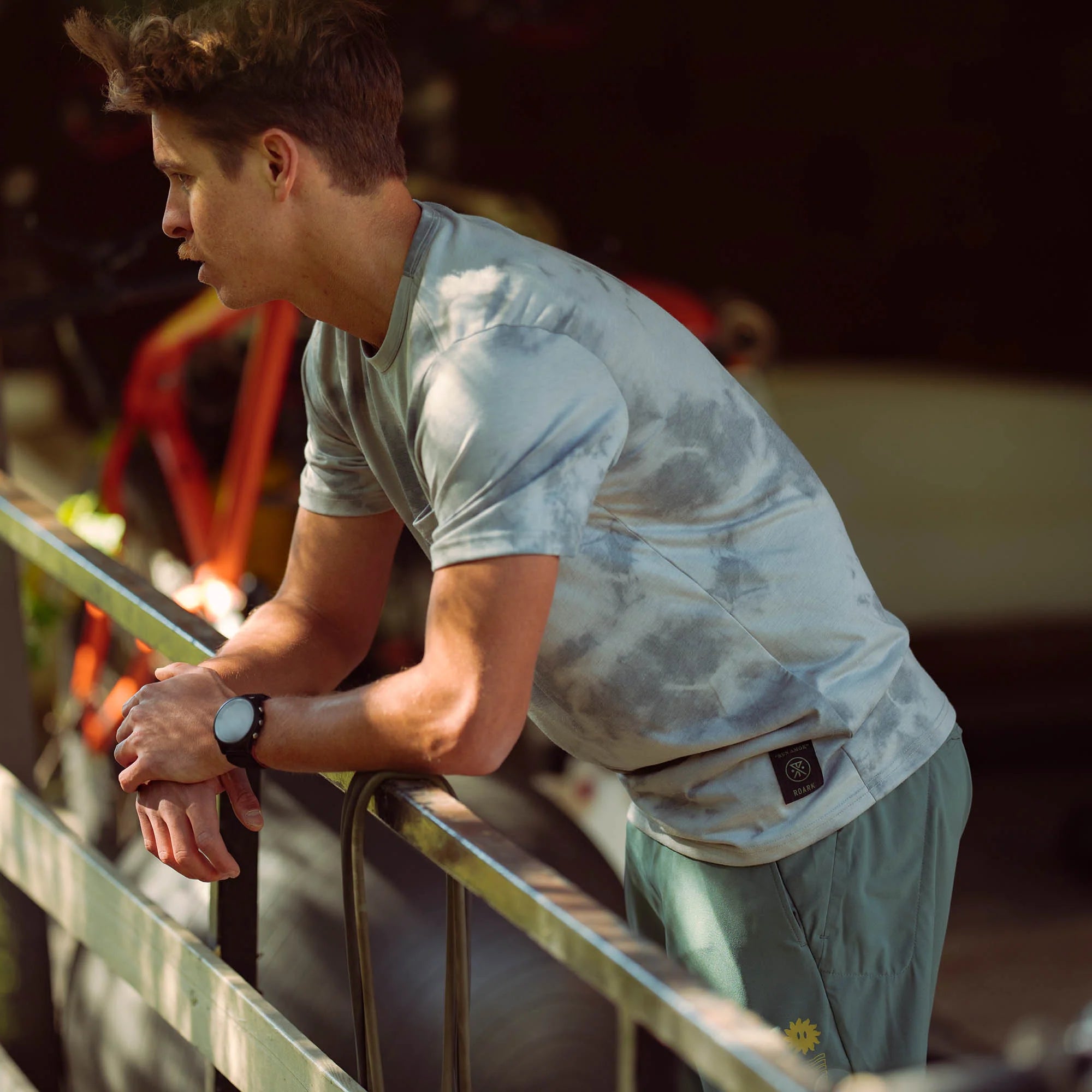 Mathis Core Pocket SS Active Tee - Ghost Grey