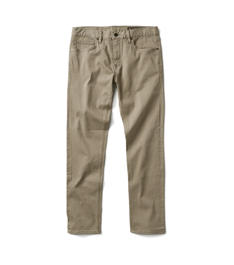 HWY 133 Slim Straight Broken Twill Jeans - Desert Khaki