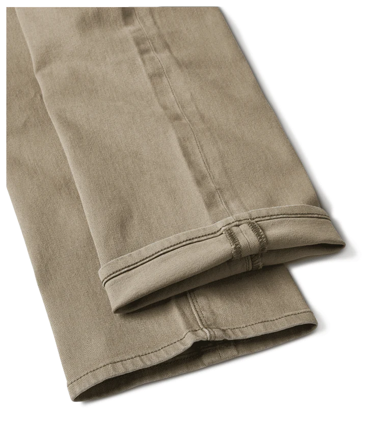 HWY 133 Slim Straight Broken Twill Jeans - Desert Khaki