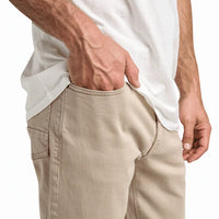 HWY 133 Slim Straight Broken Twill Jeans - Desert Khaki