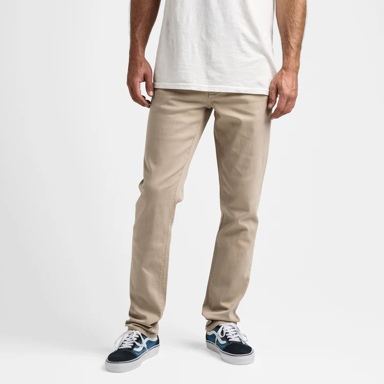 HWY 133 Slim Straight Broken Twill Jeans - Desert Khaki