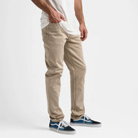 HWY 133 Slim Straight Broken Twill Jeans - Desert Khaki