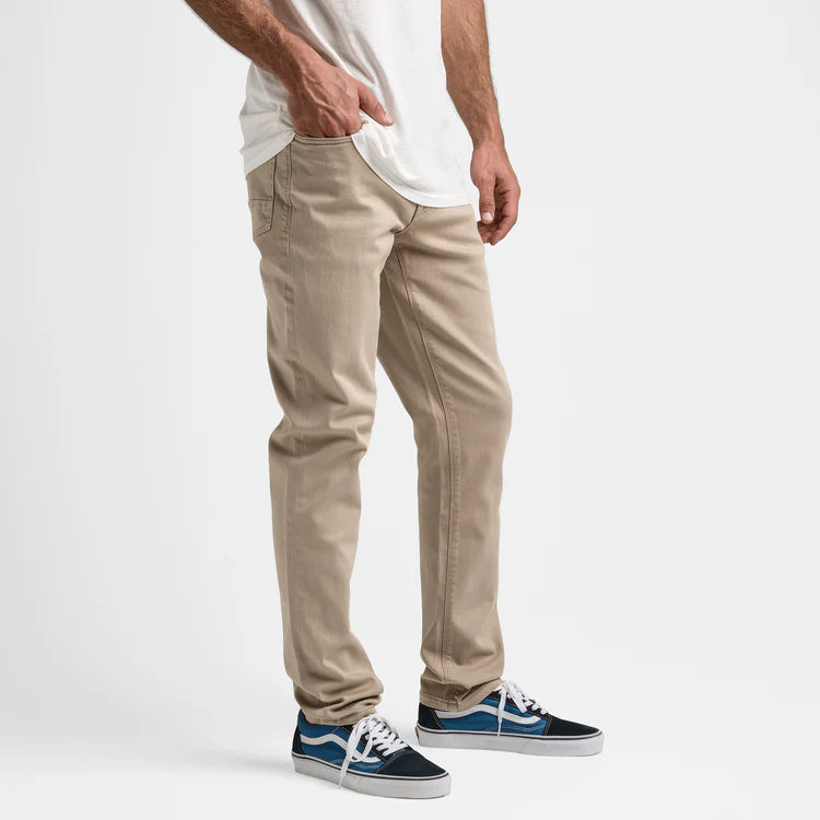 HWY 133 Slim Straight Broken Twill Jeans - Desert Khaki