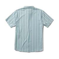 Bless Up Breathable Stretch Shirt - Stripe Dusty Blue