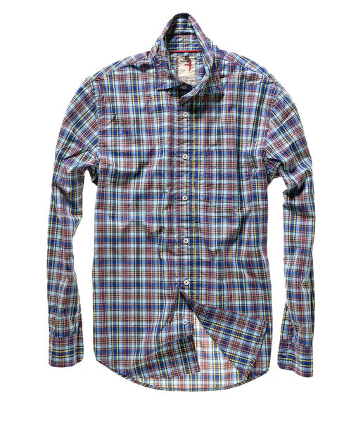 Broadcloth Plaid - Bright Blue Multi Tartan