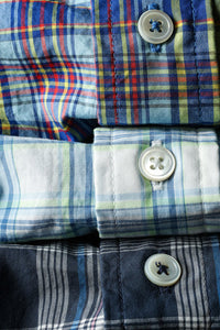 Broadcloth Plaid - Bright Blue Multi Tartan