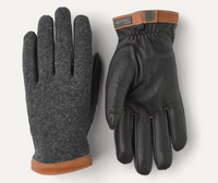 Deerskin Wool Tricot - Charcoal/Black