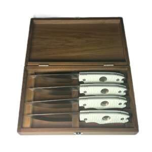 Steakmaster Steak Knife Set with Walnut Case