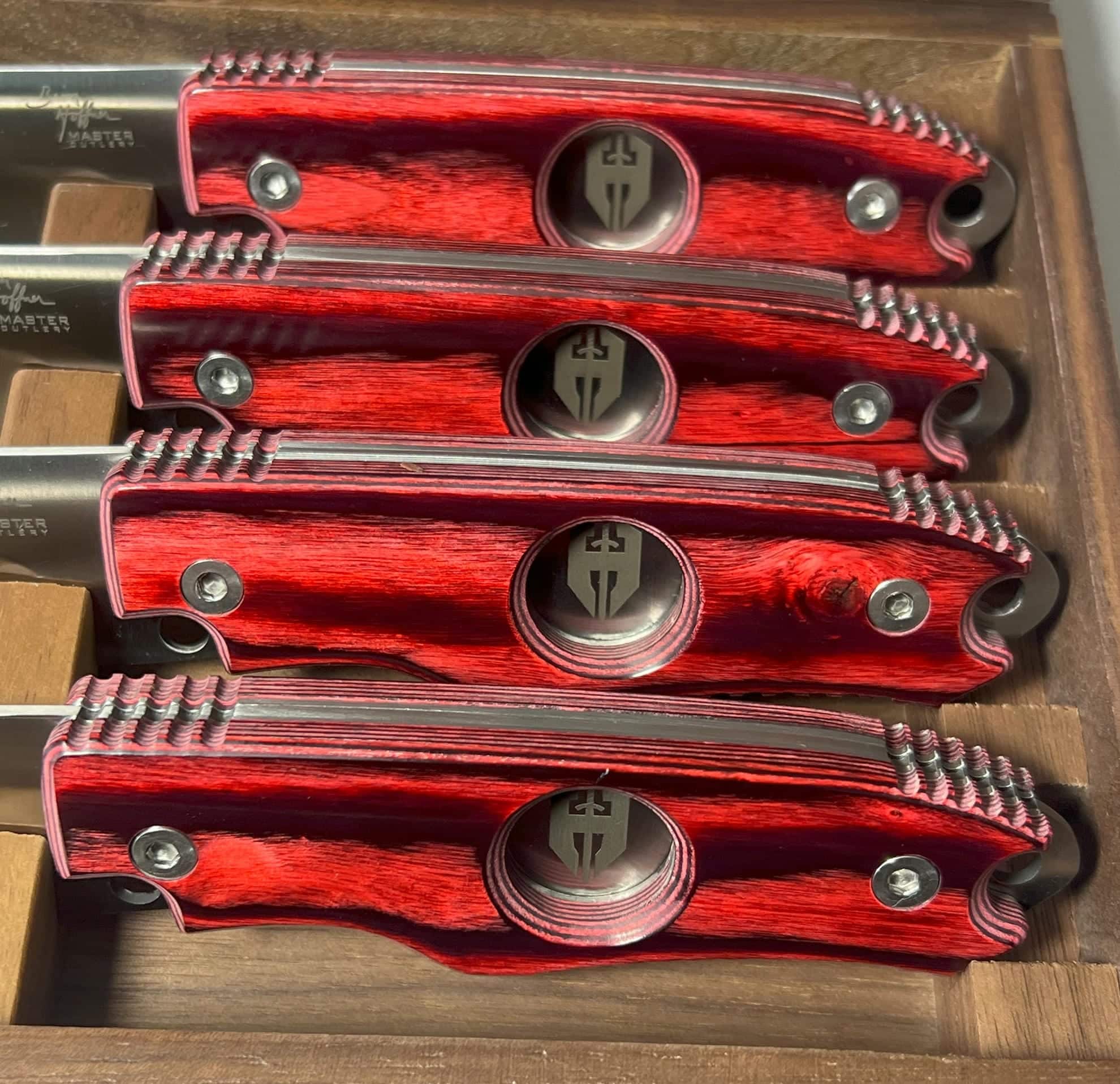 Steakmaster Steak Knife Set with Walnut Case