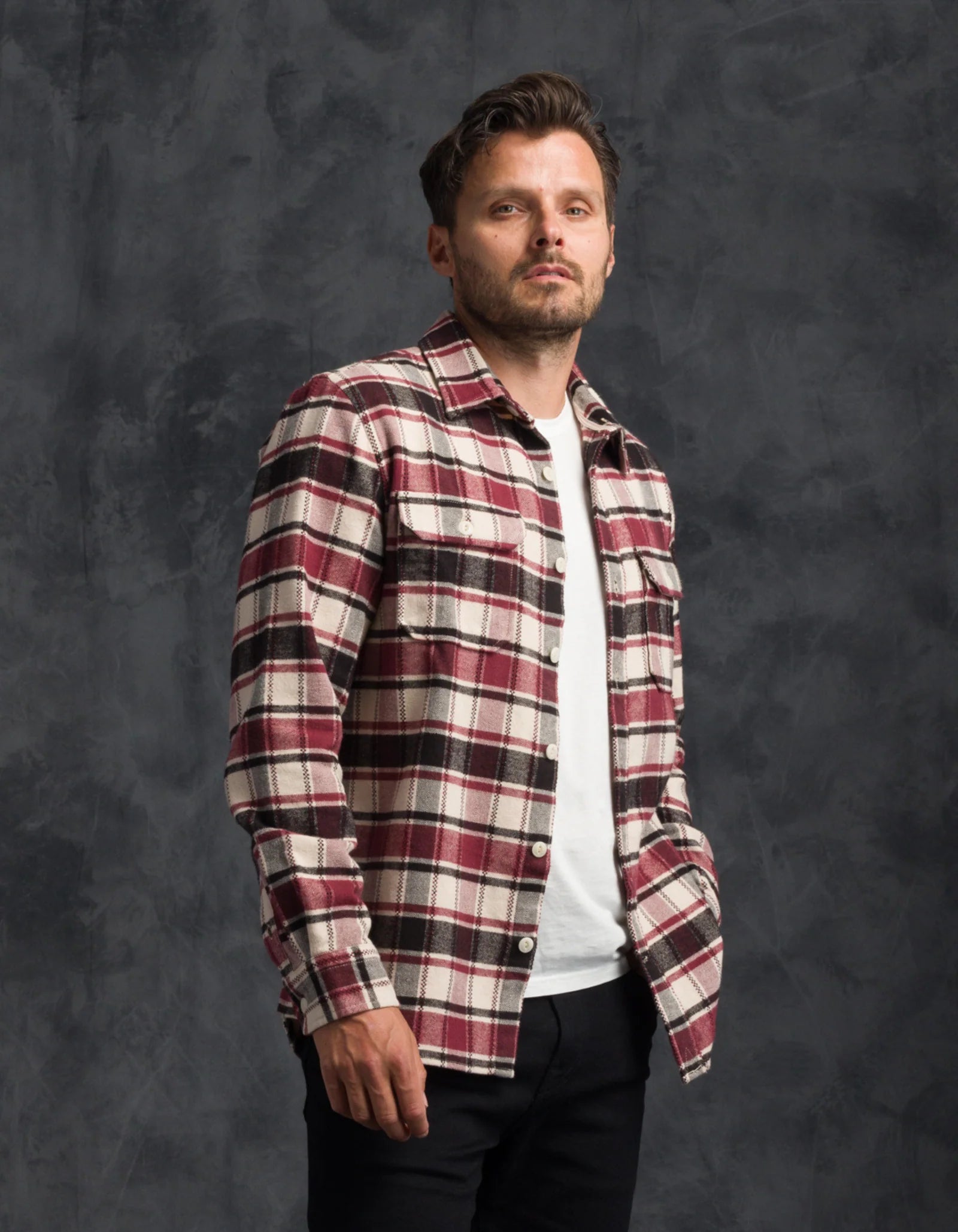 Winter Flannel - Utility Shirt - Spanish Tile