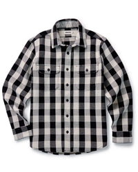 The Division Shirt in Black Ingigo Check