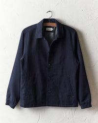The Crew Jacket in Rinsed Indigo Sashiko