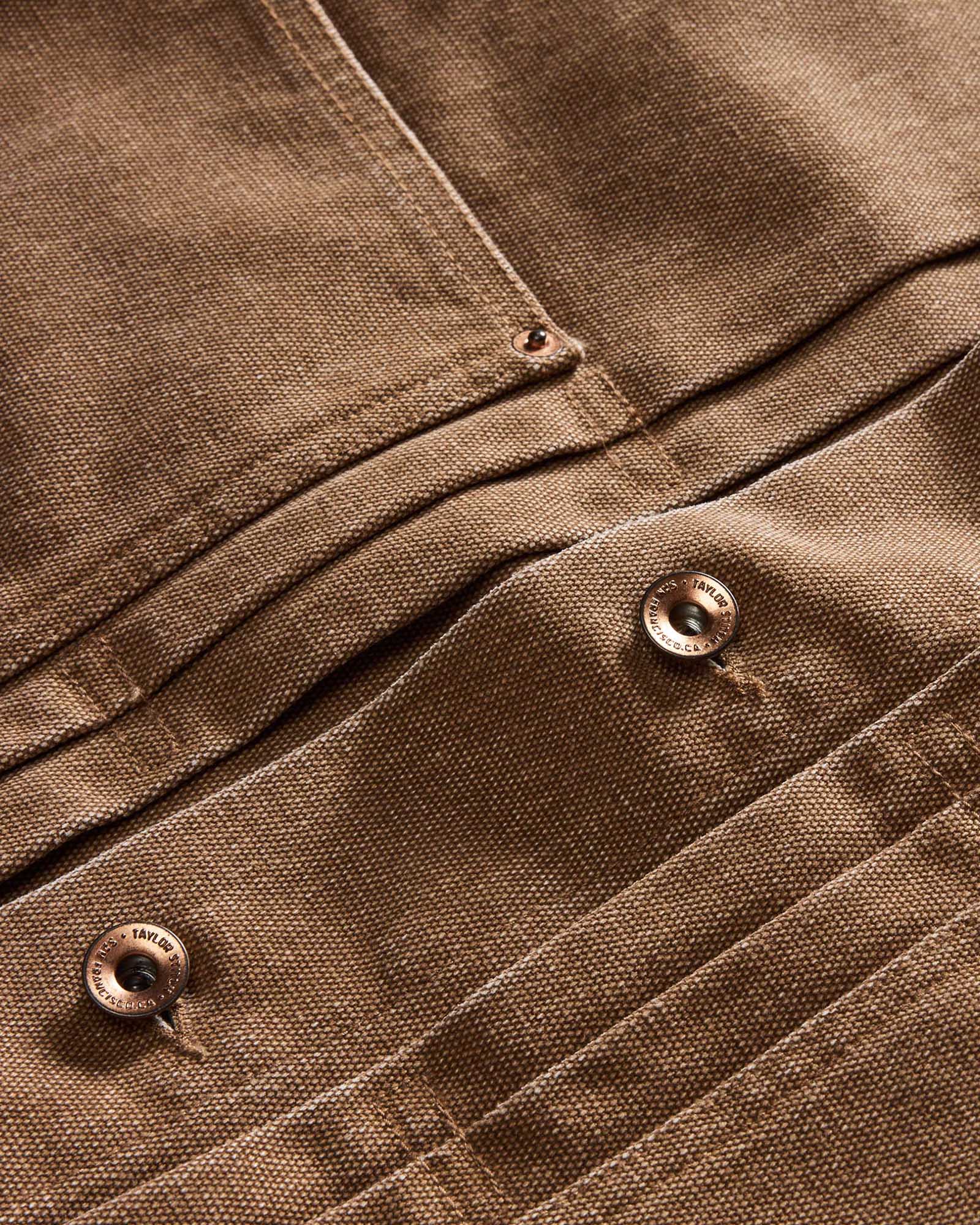 The Ryder Jacket in Tobacco Chipped Canvas