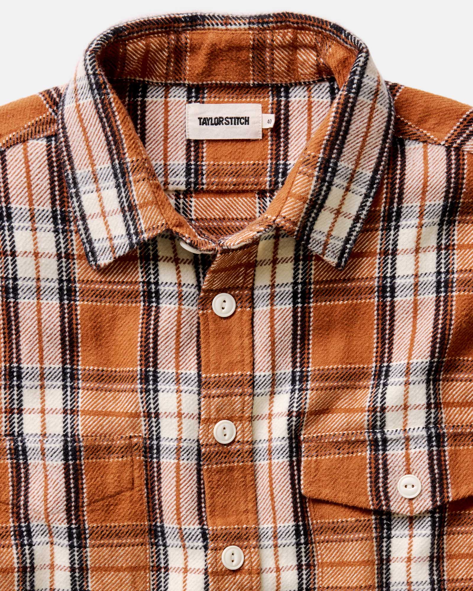 The Crater Shirt in Brick Plaid