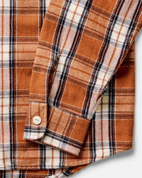 The Crater Shirt in Brick Plaid