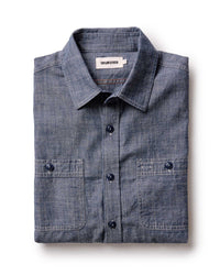 The Foundry Shirt in Rinsed Indigo Chambray