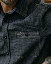 The Foundry Shirt in Rinsed Indigo Chambray