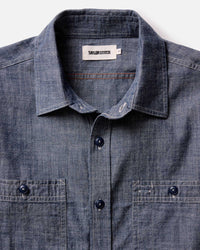 The Foundry Shirt in Rinsed Indigo Chambray