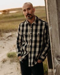 The Division Shirt in Black Ingigo Check