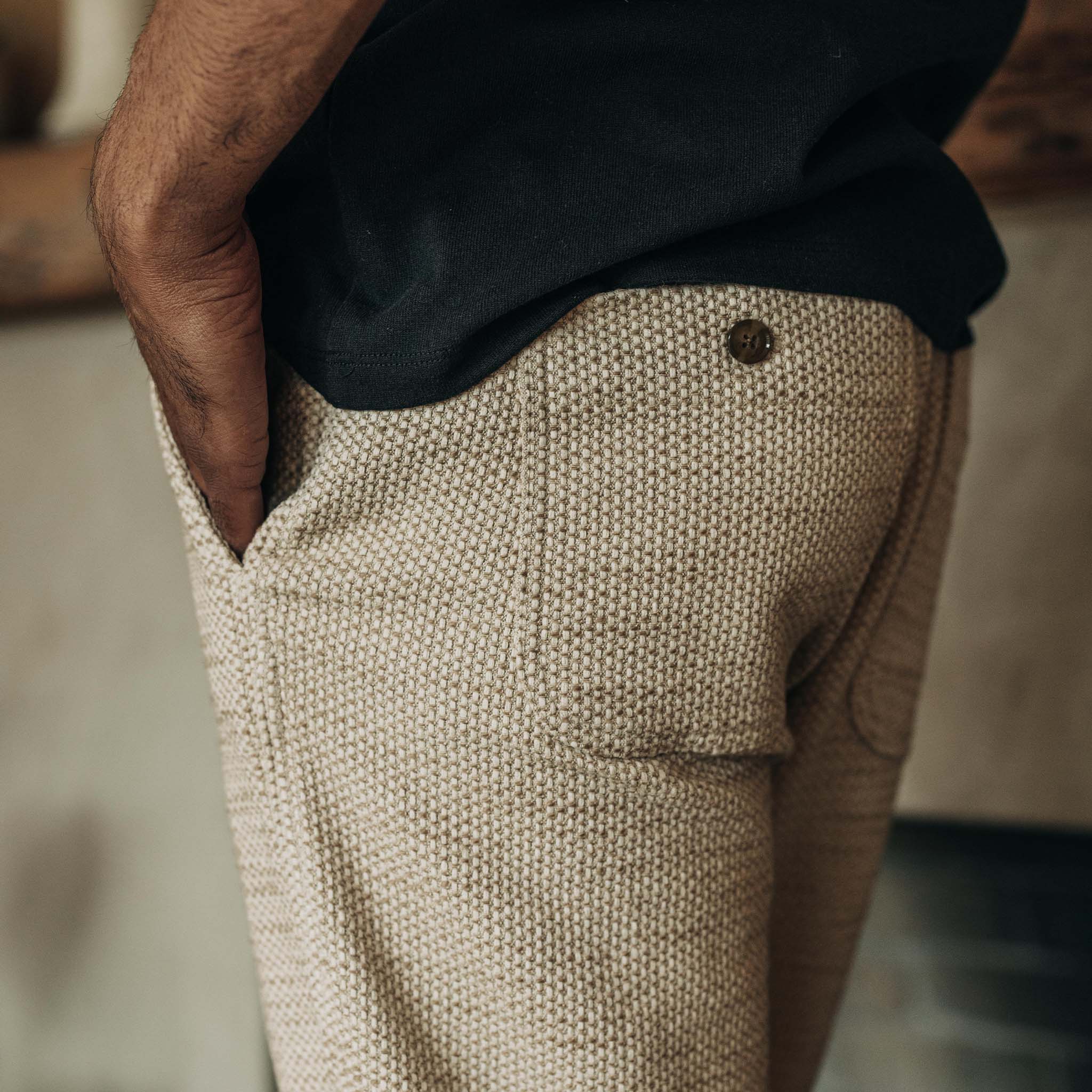 Apres Pant in Natural Sashiko