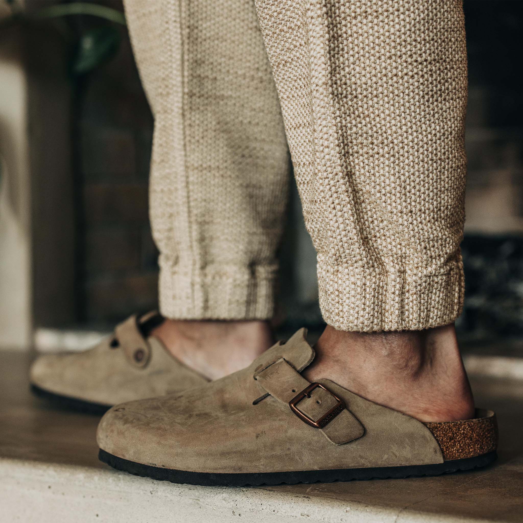 Apres Pant in Natural Sashiko