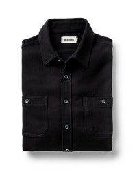 The Utility Shirt in Black Indigo Sashiko