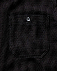 The Utility Shirt in Black Indigo Sashiko