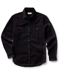 The Utility Shirt in Black Indigo Sashiko