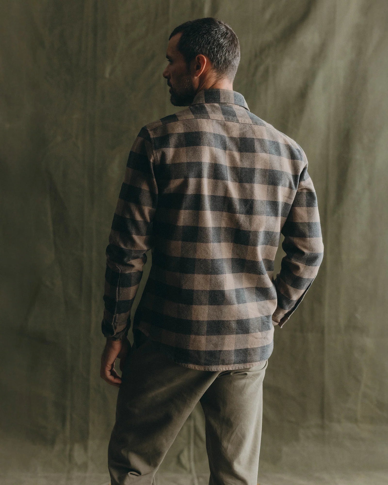 The Yosemite Shirt in Heather Sable Buffalo Check