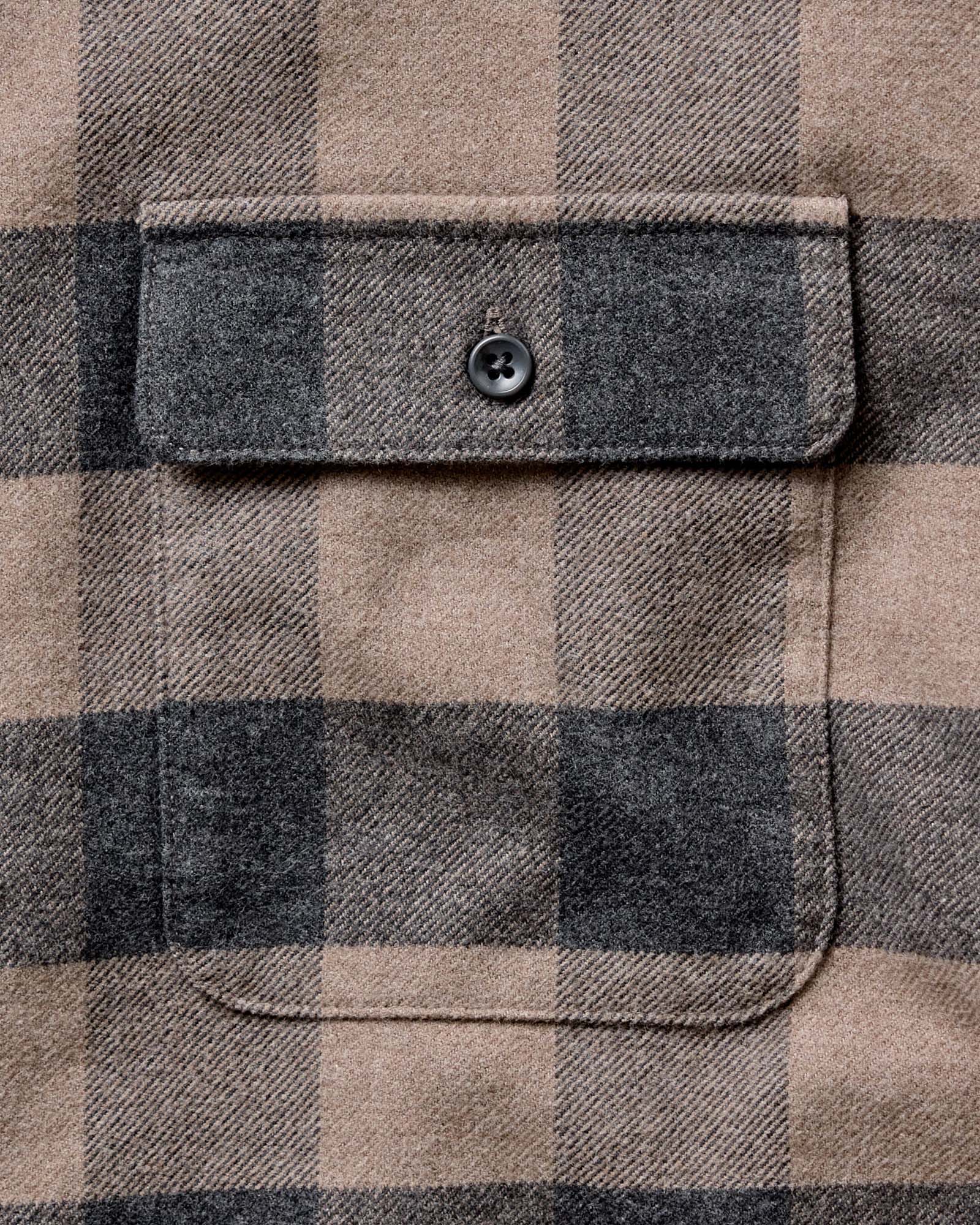 The Yosemite Shirt in Heather Sable Buffalo Check