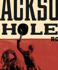 Jackson Hole Rodeo - Framed Print 40"x60" -Matte Black Metal Frame