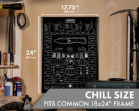 Blackout Edition Pocket Knife Poster 18x24"