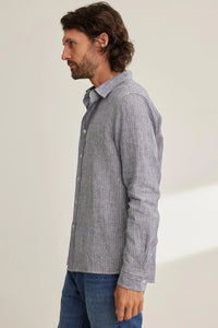 Caruso Linen Button-Up Shirt