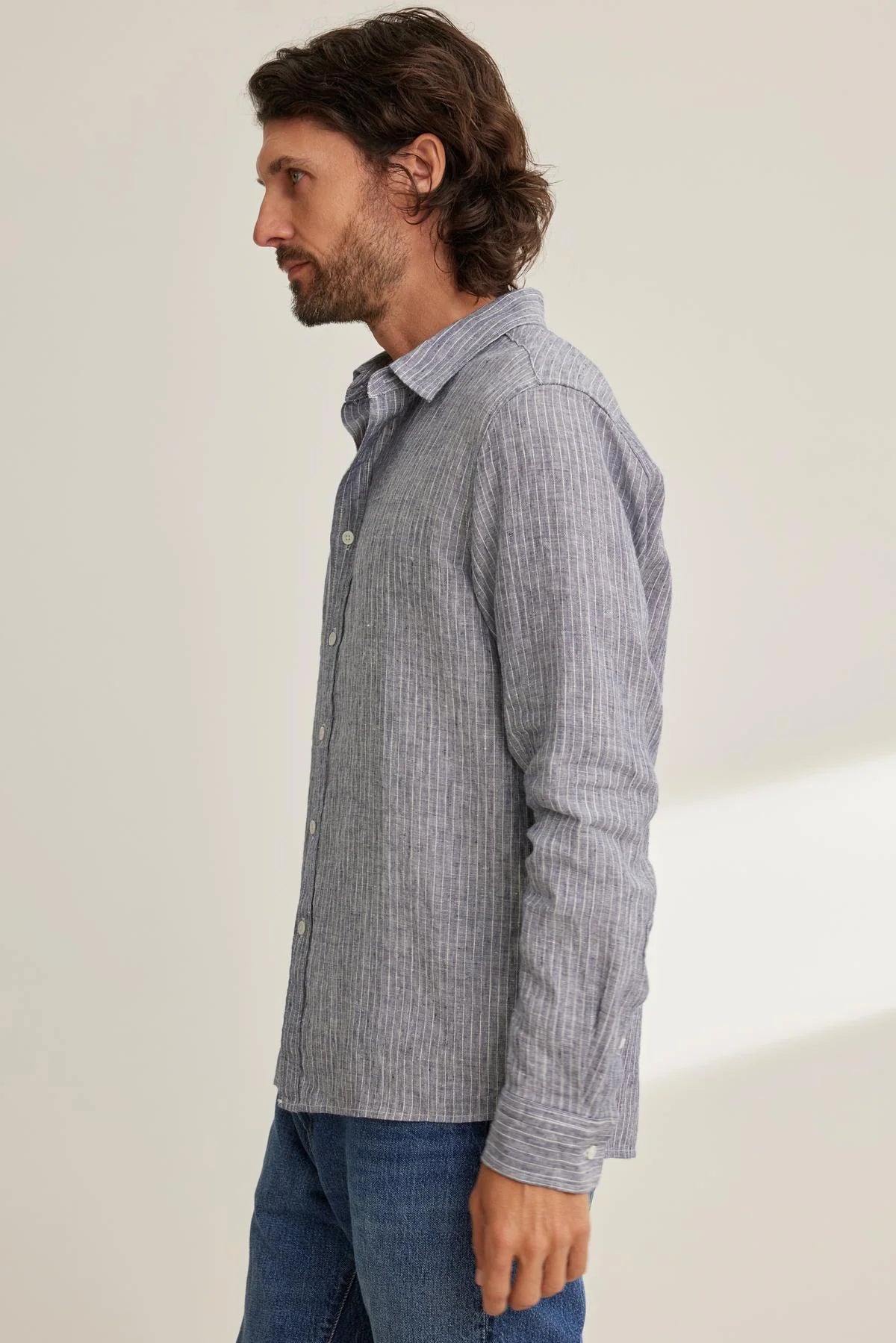 Caruso Linen Button-Up Shirt