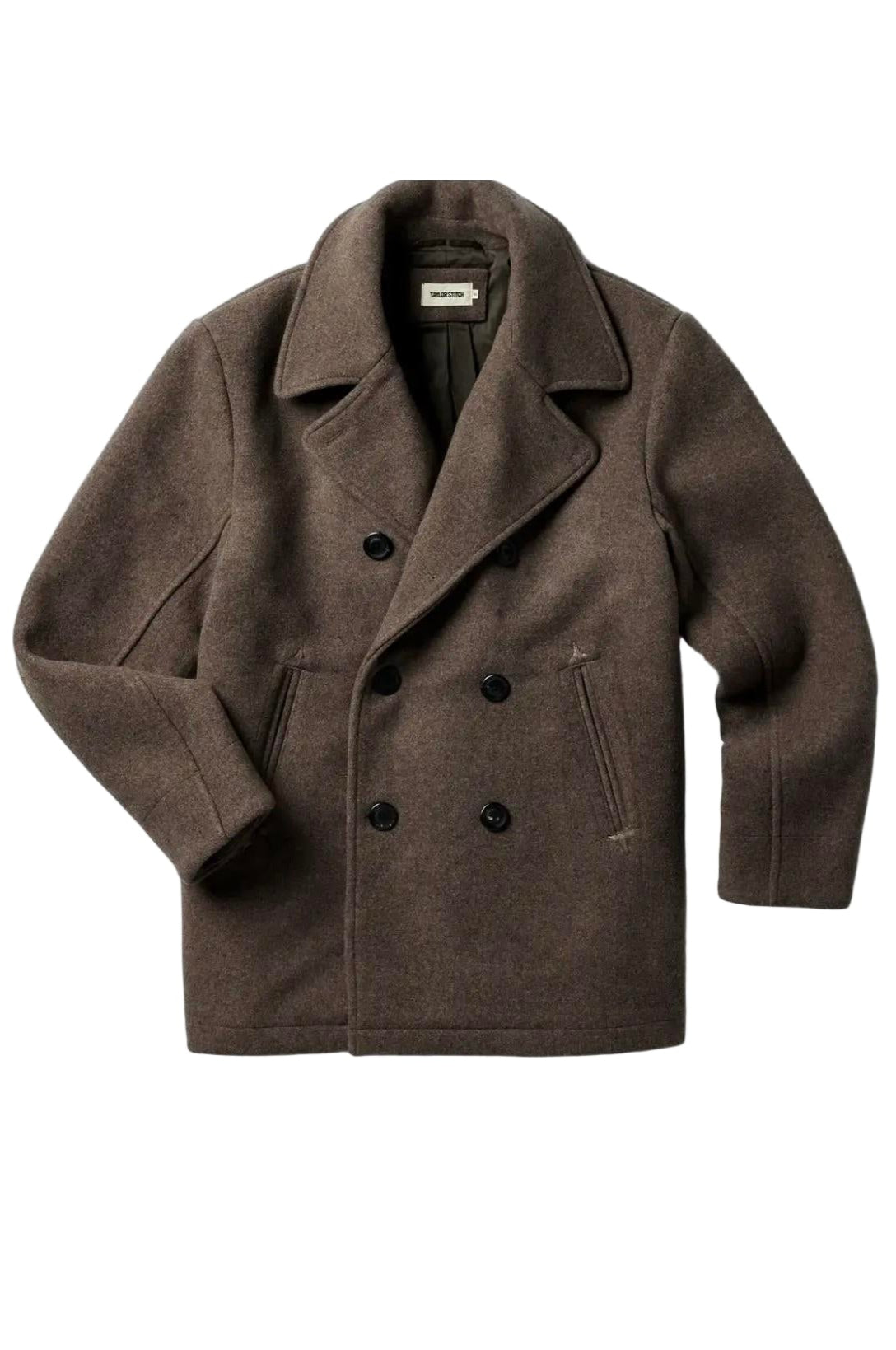 The Mariner Coat in Sable Melton Wool