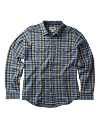 Tidal Knit Shirt - Bluebird Meridian Plaid
