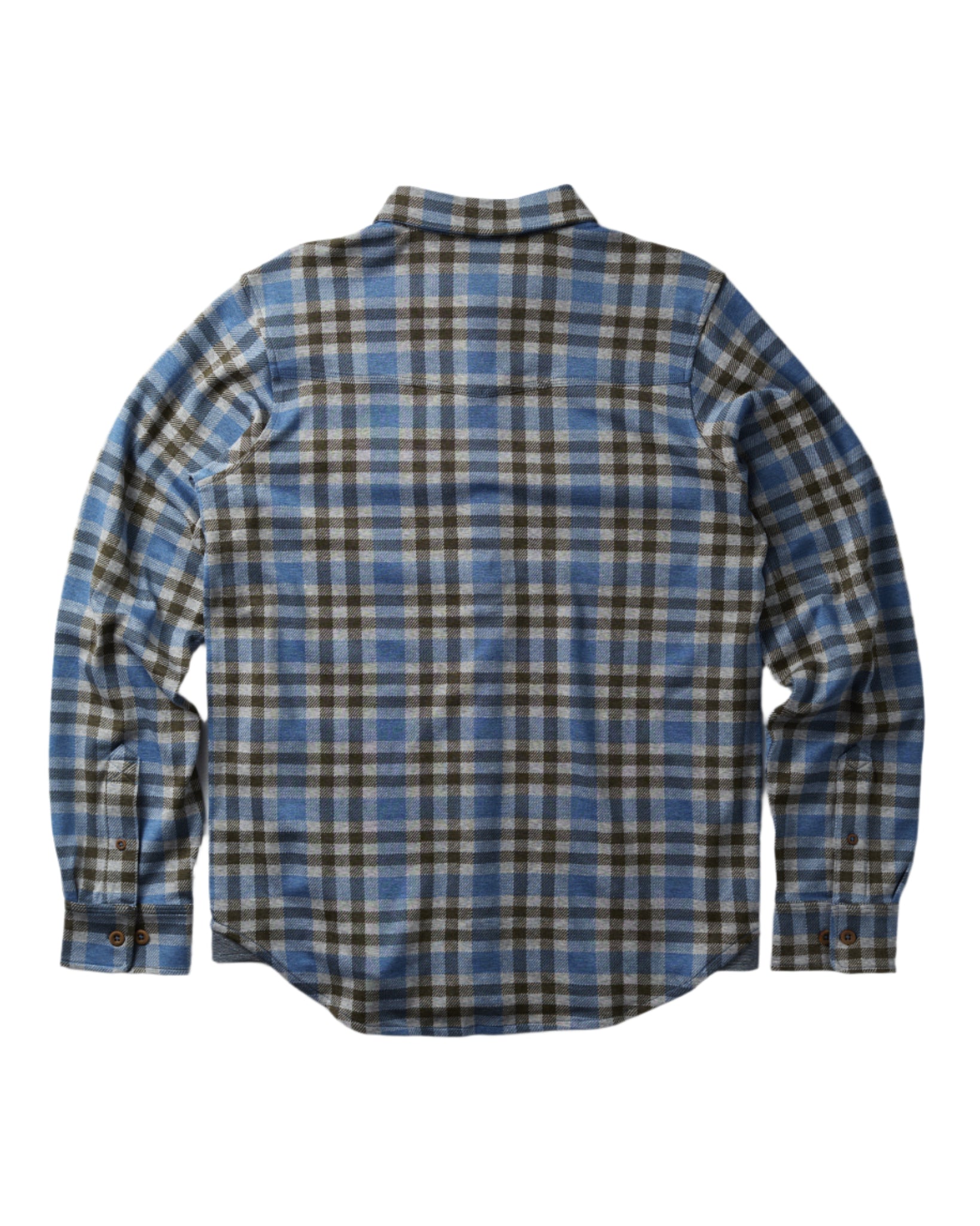 Tidal Knit Shirt - Bluebird Meridian Plaid
