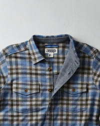 Tidal Knit Shirt - Bluebird Meridian Plaid