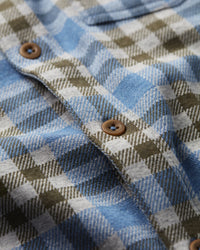 Tidal Knit Shirt - Bluebird Meridian Plaid