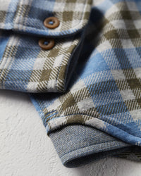 Tidal Knit Shirt - Bluebird Meridian Plaid