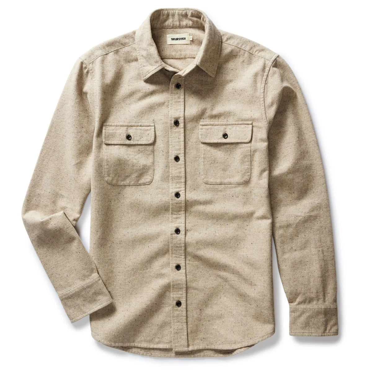 The Yosemite Shirt in Oat Donegal